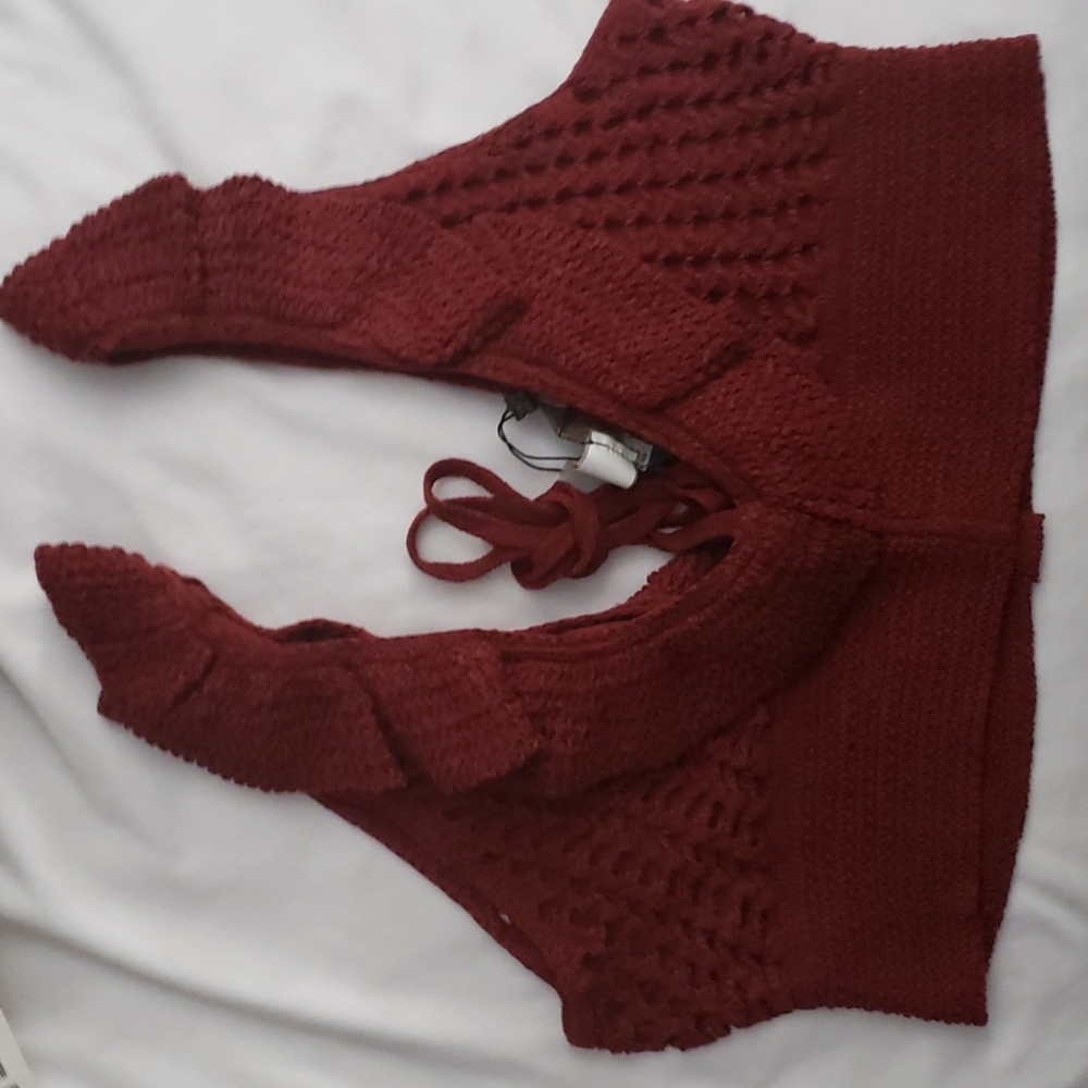 BCBGMAXAZRIA BRA TOP CROCHET.Sz: L - Picture 4 of 7